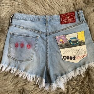 Vintage high waisted juice wrld shorts
